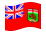 Manitoba-Bandiera sventolante