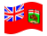 Manitoba-Bandiera sventolante
