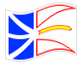 Bandiera animata Terranova e Labrador