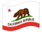 Bandiera animata California
