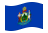 Maine-Bandiera sventolante