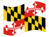 Maryland-Bandiera sventolante