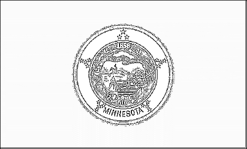 Contorno della bandiera Minnesota da colorare