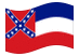 Mississippi-Bandiera sventolante