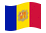 Andorra-Bandiera sventolante