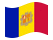 Andorra-Bandiera sventolante