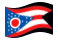 Ohio-Bandiera sventolante