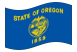 Oregon-Bandiera sventolante