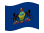 Pennsylvania-Bandiera sventolante