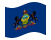 Pennsylvania-Bandiera sventolante