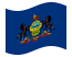 Pennsylvania-Bandiera sventolante