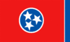 Grafica della bandiera Tennessee