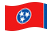 Tennessee-Bandiera sventolante