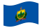 Vermont-Bandiera sventolante