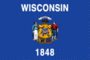 Grafica della bandiera Wisconsin