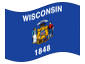 Bandiera animata Wisconsin