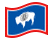 Wyoming-Bandiera sventolante