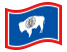 Wyoming-Bandiera sventolante