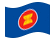 ASEAN (Associazione delle Nazioni del Sud-Est Asiatico)-Bandiera sventolante