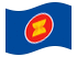 ASEAN (Associazione delle Nazioni del Sud-Est Asiatico)-Bandiera sventolante