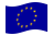 Unione Europea (UE)-Bandiera sventolante