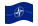 NATO (Organizzazione del Trattato del Nord Atlantico)-Bandiera sventolante