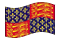 Re Edoardo III (1312 - 1377)-Bandiera sventolante