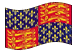Re Edoardo III (1312 - 1377)-Bandiera sventolante