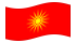 Macedonia (1992-1995)-Bandiera sventolante