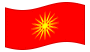 Macedonia (1992-1995)-Bandiera sventolante