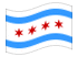 Chicago-Bandiera sventolante