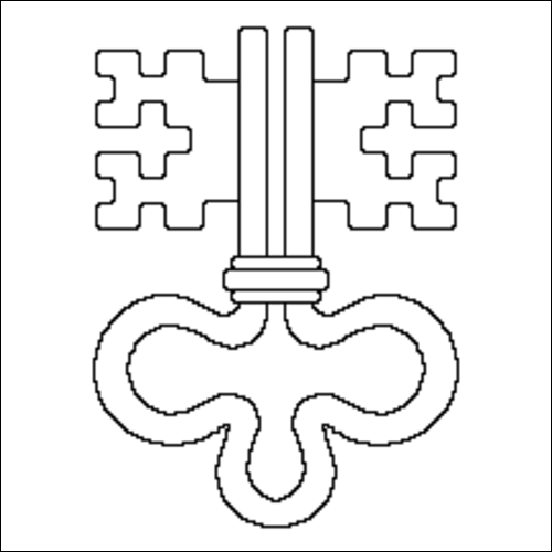Contorno della bandiera Nidvaldo da colorare