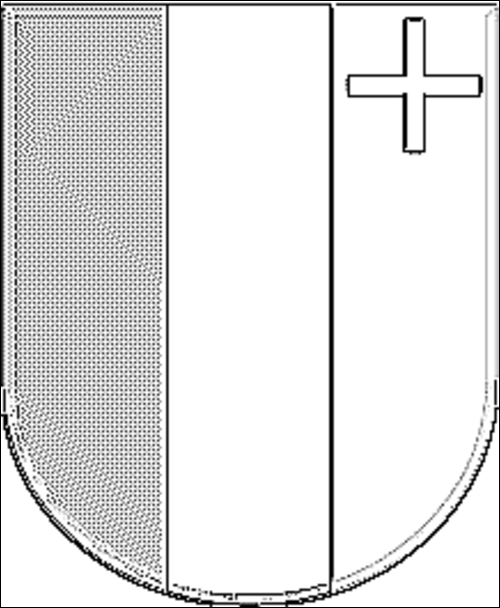 Contorno della bandiera Neuchâtel / Neuchatel da colorare