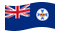 Queensland-Bandiera sventolante