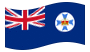 Queensland-Bandiera sventolante