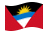 Antigua e Barbuda-Bandiera sventolante