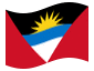 Bandiera animata Antigua e Barbuda