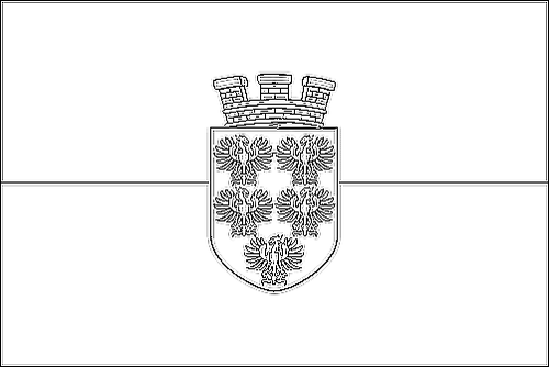 Contorno della bandiera Bassa Austria (bandiera di servizio) da colorare