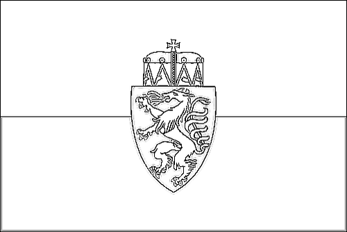 Contorno della bandiera Stiria (bandiera di servizio) da colorare