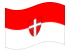 Vienna (bandiera di servizio)-Bandiera sventolante