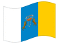 Bandiera animata Isole Canarie