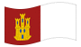 Castiglia-La Mancia-Bandiera sventolante
