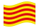 Catalogna-Bandiera sventolante