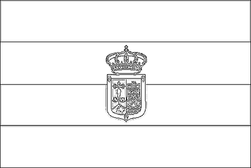 Contorno della bandiera La Rioja da colorare