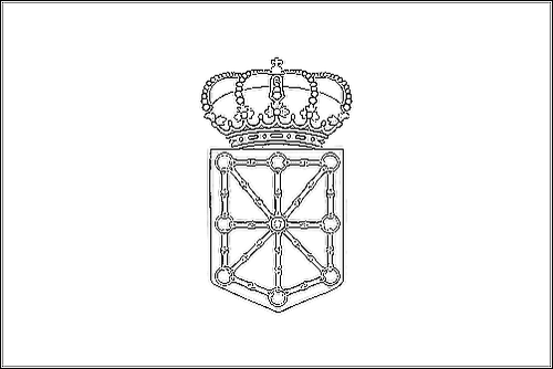 Contorno della bandiera Navarra da colorare