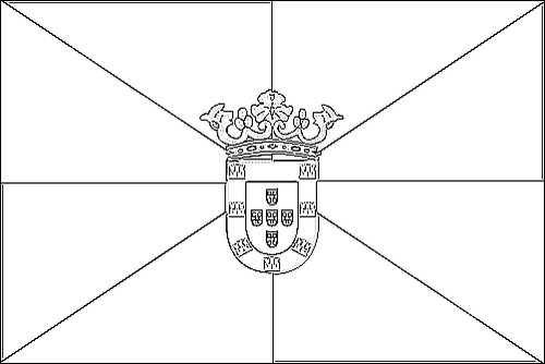 Contorno della bandiera Ceuta da colorare