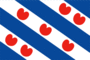 Grafica della bandiera Frisia (Fryslân)