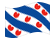 Frisia (Fryslân)-Bandiera sventolante