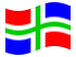 Groninga-Bandiera sventolante