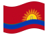 Carabobo-Bandiera sventolante